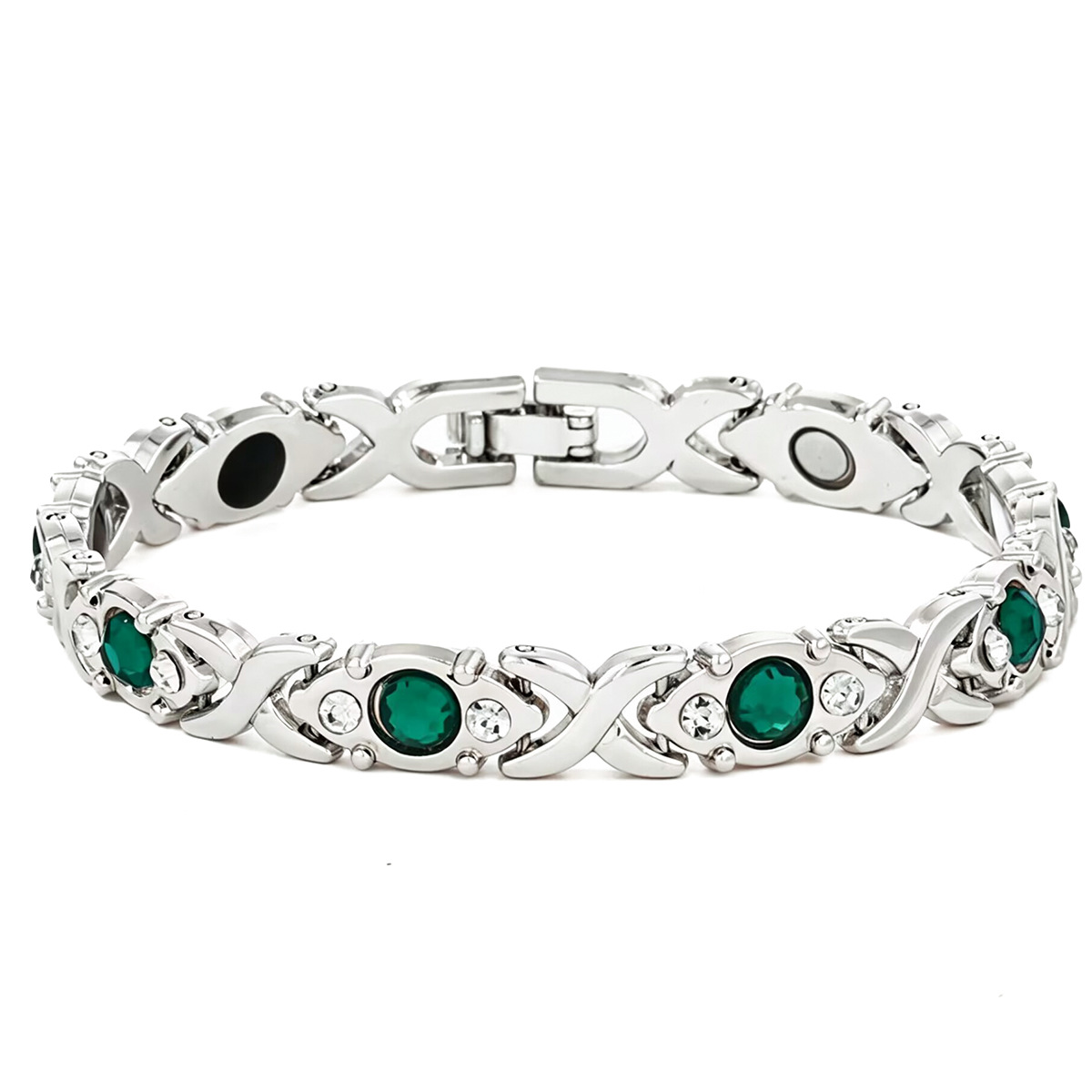Diamant vert argenté