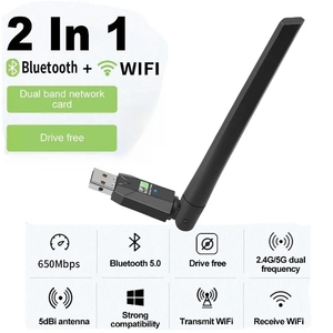 600Mbps USB WiFi BT adattatore 5.0 2.4G 5GHz Antenna wi-fi Dual Band 802.11ac Mini Computer Wireless ricevitore scheda di rete - Product Image 4