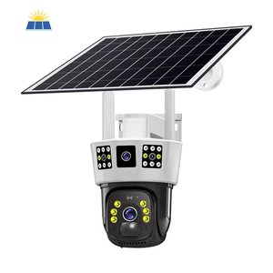 PEIVSO V380 VTS01 tres pantallas 4MP Solar y funciona con batería CCTV WiFi IP PTZ Cámara CMOS Sensor alarma lente con sirena incorporada - Product Image 2