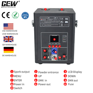 Không dây pháo hoa đài phun nước Sparkler điều khiển từ xa DMX 750W lạnh tia lửa pháo hoa Máy sân khấu Thiết bị DJ - Product Image 6