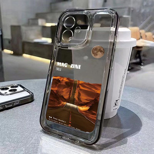 砂漠高速道路写真印刷耐衝撃スペースTPU携帯電話カバーケースIphone 8 X Xr Xs 11 12 13 14 15 16 17 Pro Max - Product Image 5
