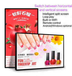 Hot Sales <strong>Android</strong> QLED Touch <strong>Digital</strong> Menu Screen 4K Indoor Wall Mount <strong>Lcd</strong> Monitor Machine Advertising <strong>Display</strong> Signage - Product Image 1
