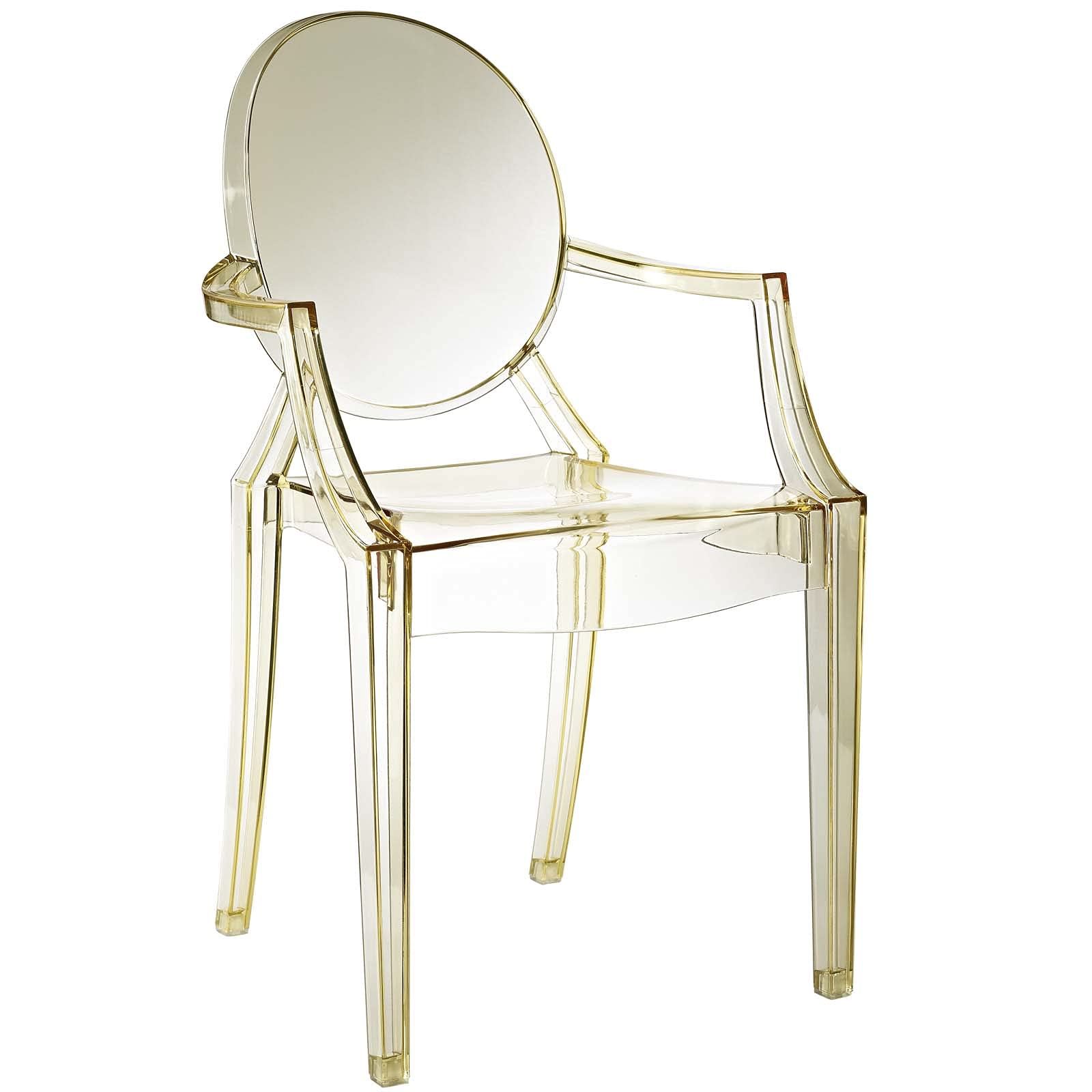 Fauteuil de salle à manger jaune un