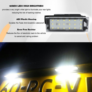 2x LED פנסי רישוי אחוריים לרנו קליאו 3 4 אספייס קנגו קוליאוס קדג'ר לגונה מאסטר מגאן תנועה טווינגו טוויזי רוח