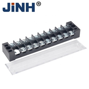 Bloque de terminales JINH TB2510 TB-2510 25A Bloques de terminales resistentes a las llamas de 10 bits y pernos y bloque de terminales fijo de cableado - Product Image 2