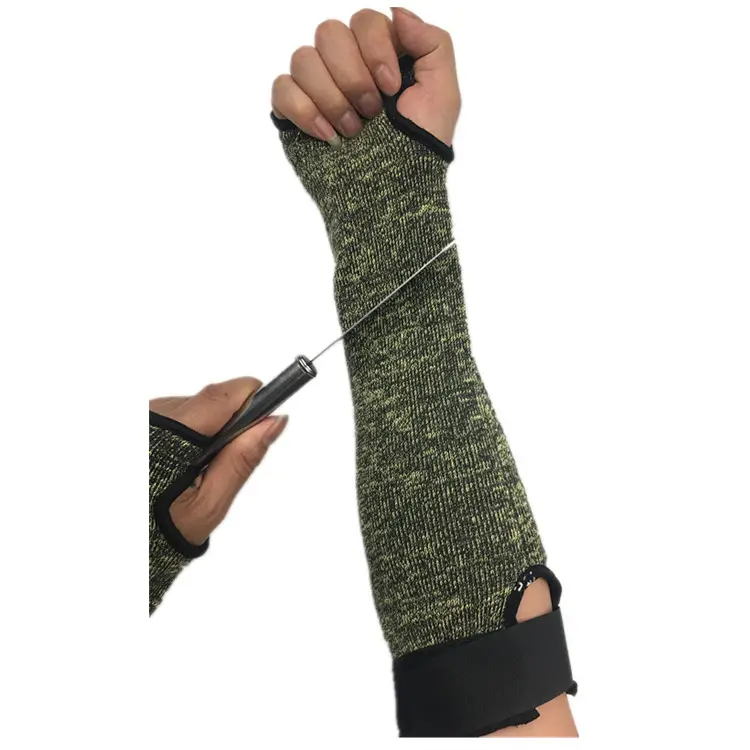 Kamuflaj delik seviye 5 koruma kesim dayanıklı güvenlik bıçak koruyucu kol muhafazası kollu