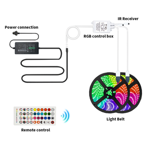 <strong>LED</strong> Light Strip 5050RGB Set Waterproof 5 Meter 150 Light 44 Key Infrared 16 Color Seven Color Color Changing Atmosp - Product Image 3