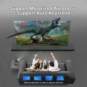 Mini projetor de vídeo portátil Android LCOS 1080P sem fio Full HD Home Cinema Bateria embutida do fabricante para reuniões de escritório