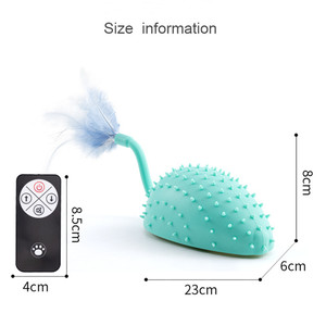 Uzaktan kumanda USB şarj otomatik kedi Pet koşu fare oyuncak kediler için interaktif fare oyuncak - Product Image 6