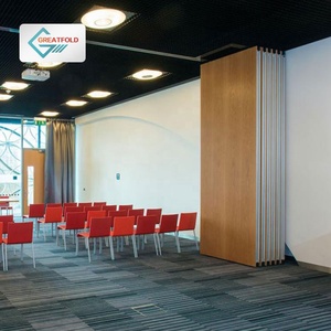 Âm thanh nhà hát trượt di chuyển phân vùng toàn bộ có thể hoạt động tường phân vùng văn phòng hàng Đầu Treo Auditorium trượt Acoustic Bảng điều chỉnh - Product Image 5