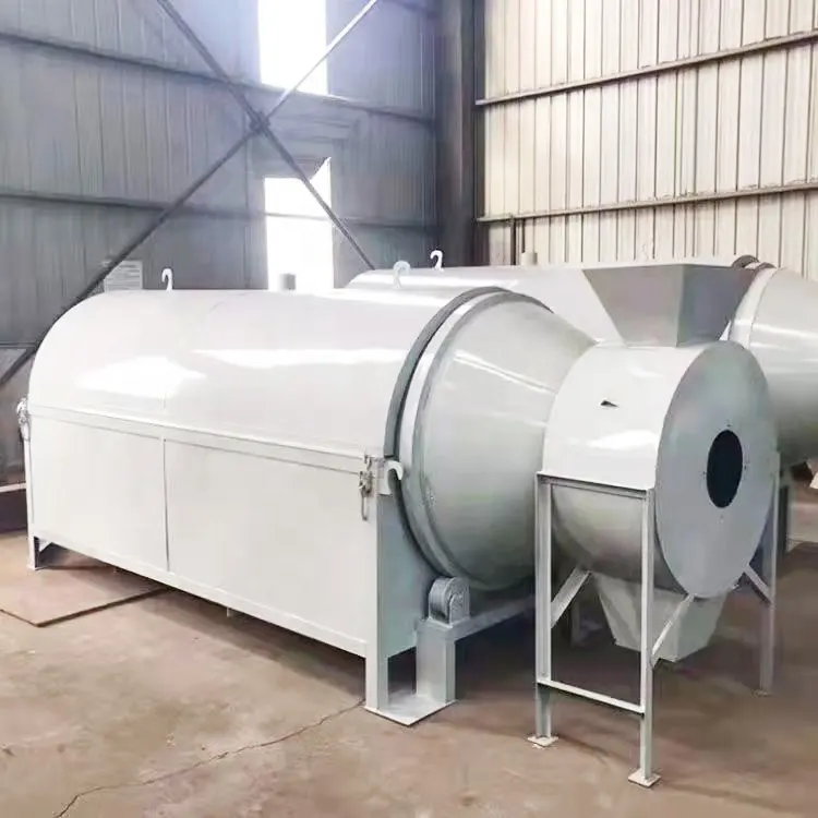 Industrial Electric Rotary Drum Dryer For Wood Chip Saw Dust Sand Corn Rice Grain Dryer