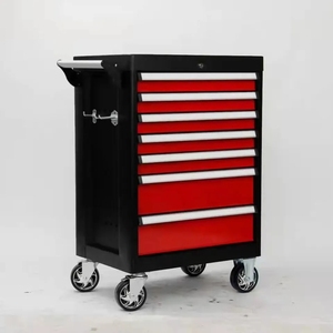 6 7 8抽屉移动滚动可锁定金属工具柜手推车，带车间手动352件工具 - Product Image 2