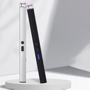 批发定制标志专业USB等离子充电打火机长蜡烛电打火机 - Product Image 1