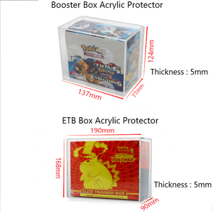 <strong>Custom</strong> pokemon Single Trading Cards Protector <strong>Display</strong> clear Lucite Acrylic Holder <strong>Frame</strong> - Product Image 6