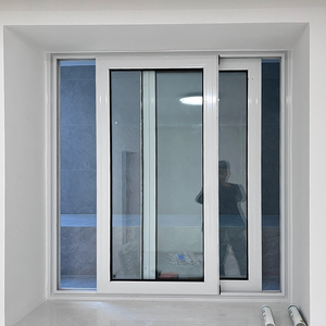 Phổ biến nhất Mỹ phong cách thiết kế uPVC bão tác động đôi tráng men trượt <span class=keywords><strong>Windows</strong></span> Vinyl PVC cửa sổ trượt - Product Image 3
