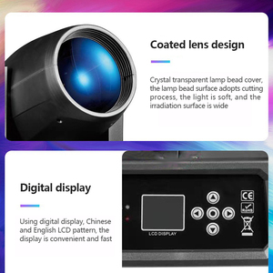 380W Moving Head Beam Light Sound <strong>Control</strong> <strong>DMX</strong> Wedding Stage Light LCD <strong>Display</strong> RGB Rotating Pattern Beam Light - Product Image 5