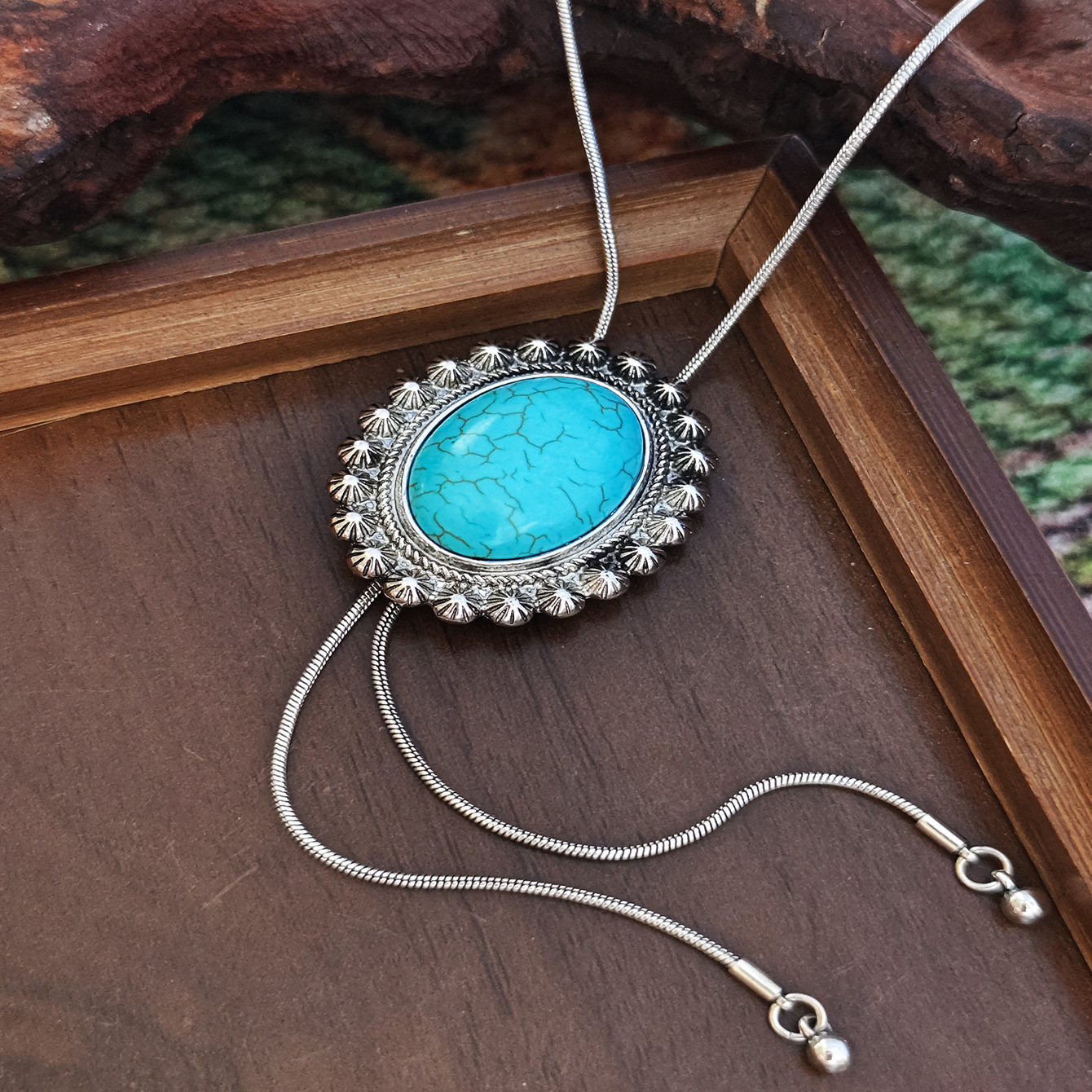 Oval silver