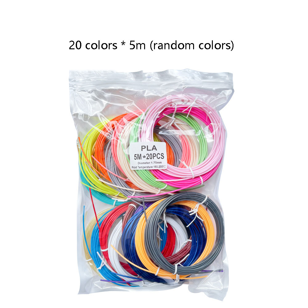 PLA 5m * 20 couleurs, 100m au total