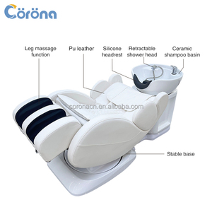 Ganzkörper <span class=keywords><strong>massage</strong></span> Elektrischer Liege kopf Spa Shampoo Bett Friseursalon Wasch stuhl - Product Image 2