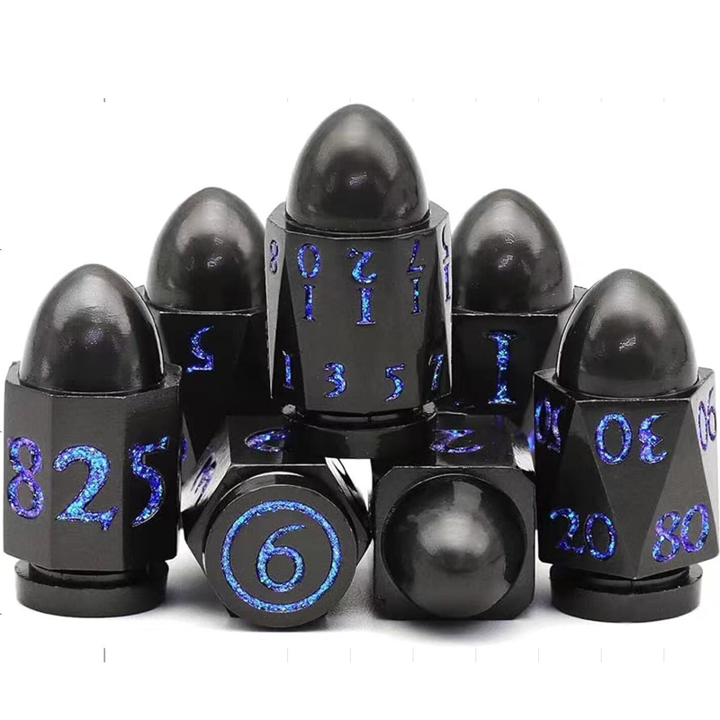 Negro con números azules
