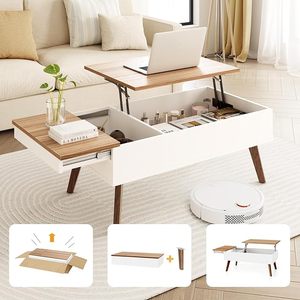 Gizli depolama bölmeli masa üstü kahve sehpası on dakika yükleme masası merkezi - Product Image 3