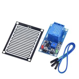 Módulo Sensor de agua de lluvia DC 12V Módulo de control de relé Sensor de lluvia Módulo de detección de gotas de lluvia de agua para Arduino Robot Kit