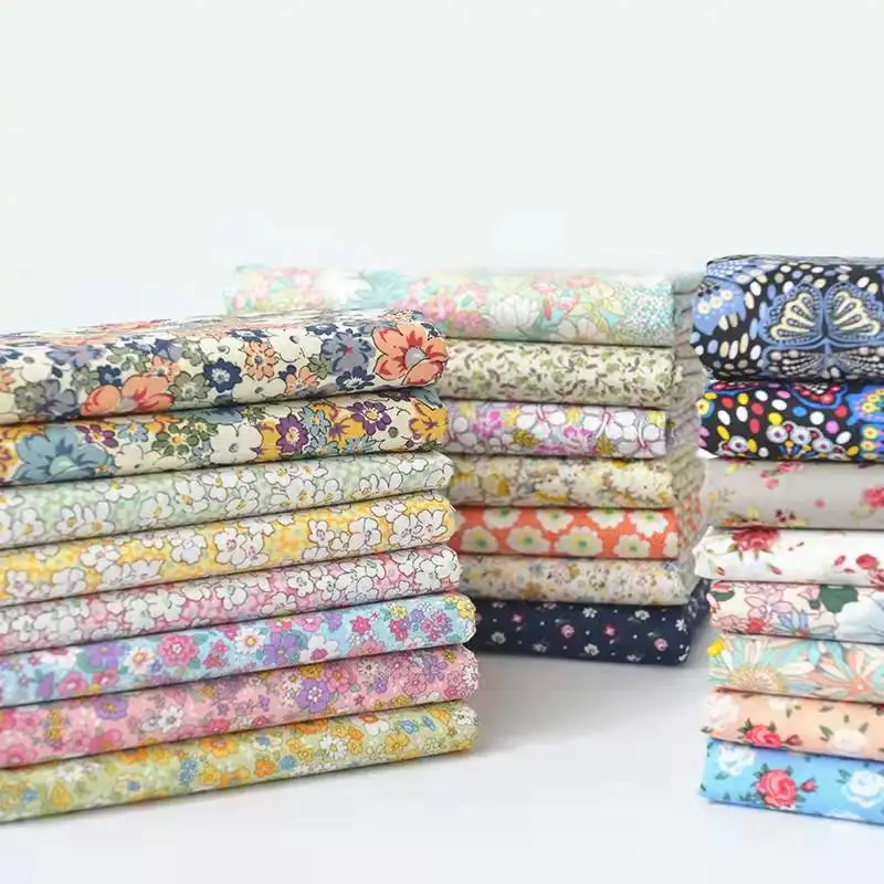 Tùy Chỉnh Đầy Màu Sắc Hữu Cơ Liberty In 100% Cotton Vải Giá Cho Quần Áo Trẻ Em