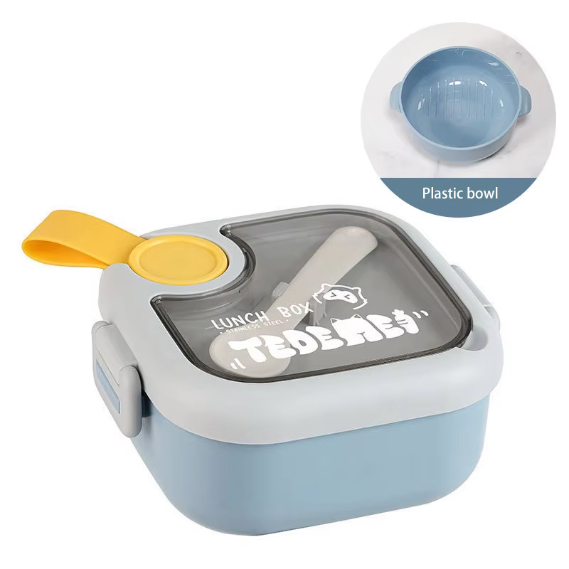 Blue-plastic lunch box (750ml)