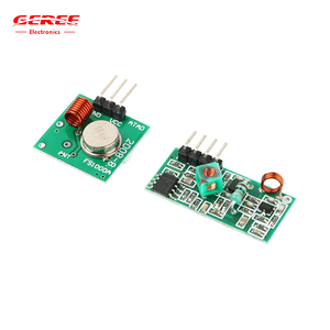Arduino盗難警報DIYキット用433MRFワイヤレス伝送および受信機モジュールDC5Vモジュールワイヤレス充電器 - Product Image 1