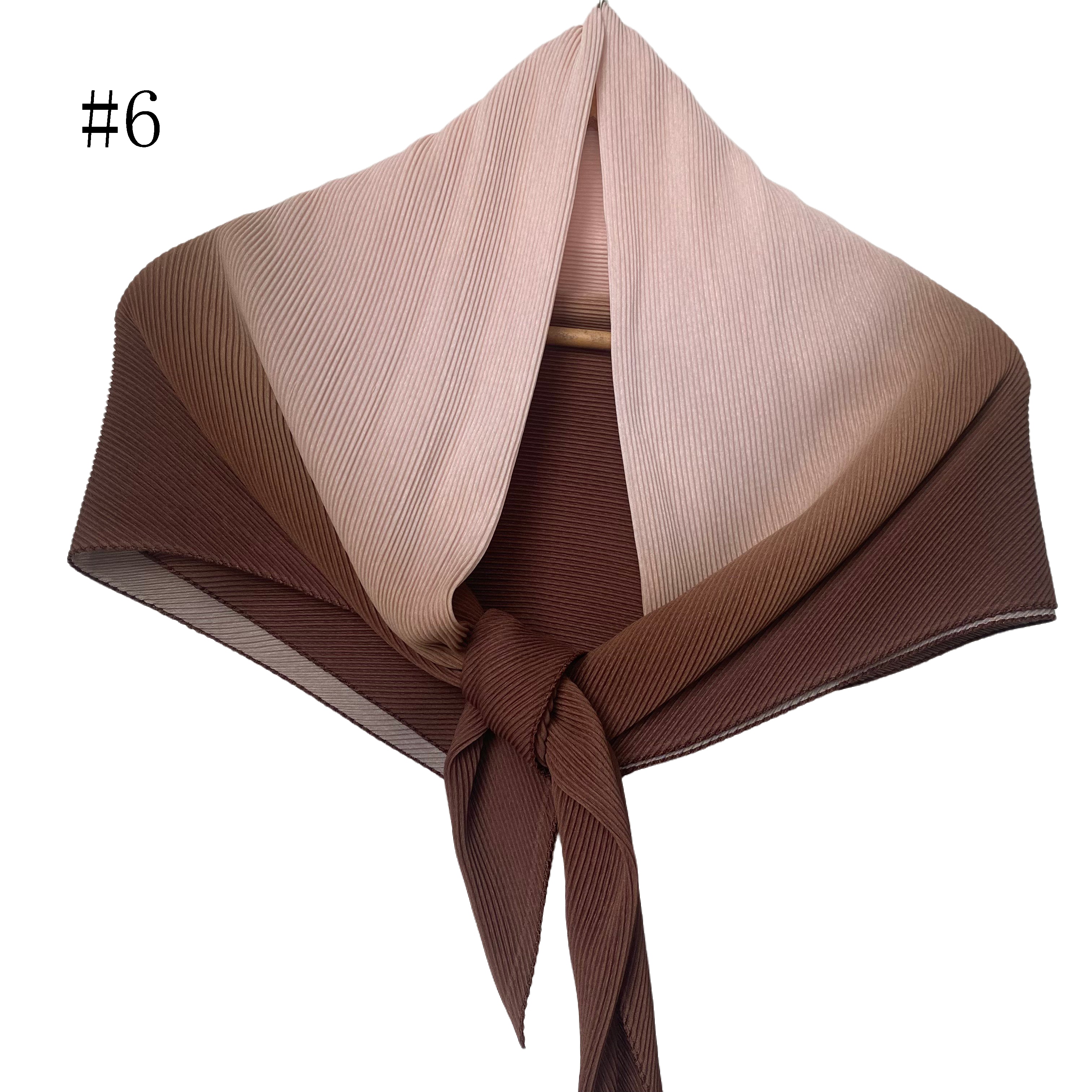 Foulard carré ombré en coton -#6