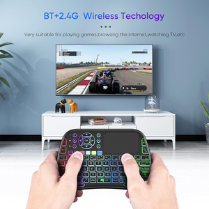 Venta caliente VONN Mini Voice BT Teclado inalámbrico recargable con panel táctil retroiluminado Control remoto de aprendizaje I - Product Image 3