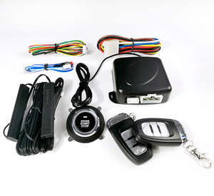 Entrada sin llave para automóvil Sistema de botón de arranque de motor de parada de arranque con un clic para automóviles de 12V Universal