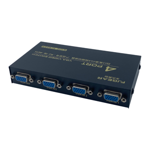 Interruptor VGA de 4 puertos FJGEAR, interruptor de 4 entradas y 1 salida, 4 puertos 1920*1440 HD MI Adopter/CE/FCC/RoHs con carcasa de metal, 1, 2, 2, 2 - Product Image 2
