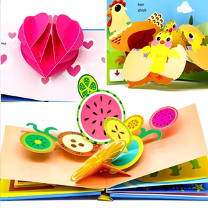 Özel çocuk Flip kitap ve Pop-up karton kitap baskılı kağıt ve karton aydınlanma deneyimi - Product Image 5