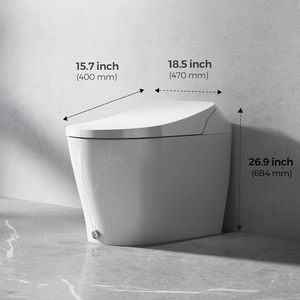 VANCOCO Distribution Smart Toilet <strong>Bidet</strong> with Auto Lid Opening Closing Built-in <strong>Bidet</strong> Instant Heated Seat - Product Image 5