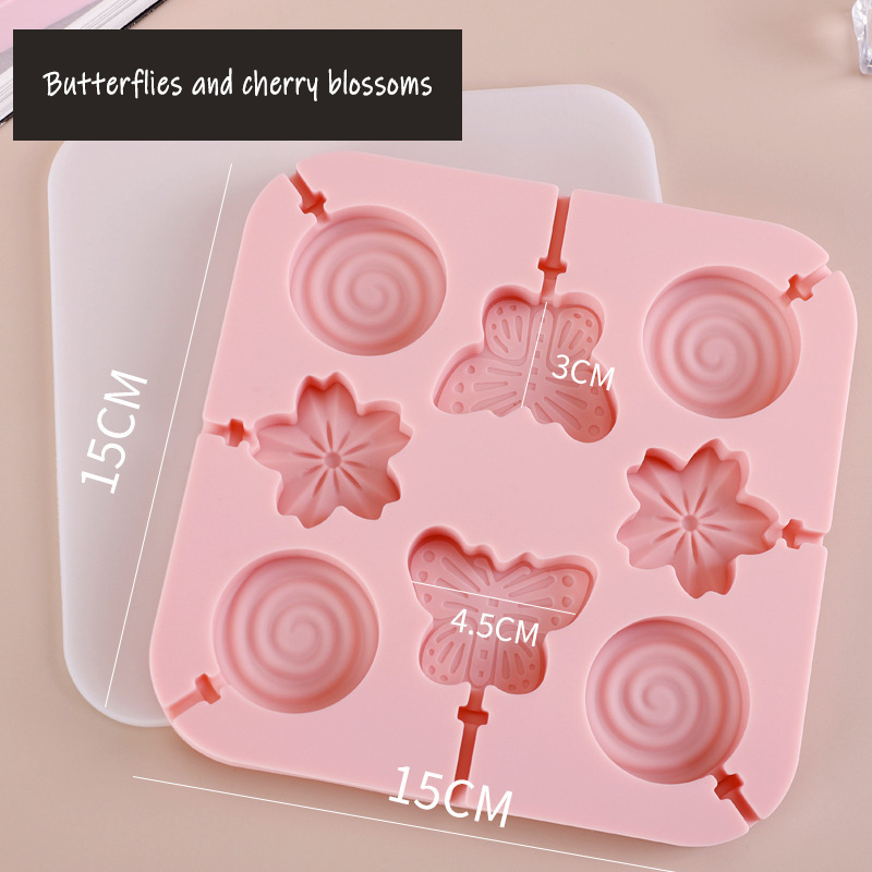 Butterflies and cherry blossoms pink