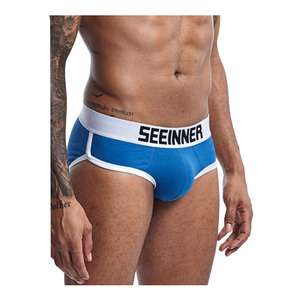 Atmungsaktive Boxer Briefs Herren Shorts Designer Trunks Sexy Mens Sehen Durch Unterwäsche Briefs - Product Image 1