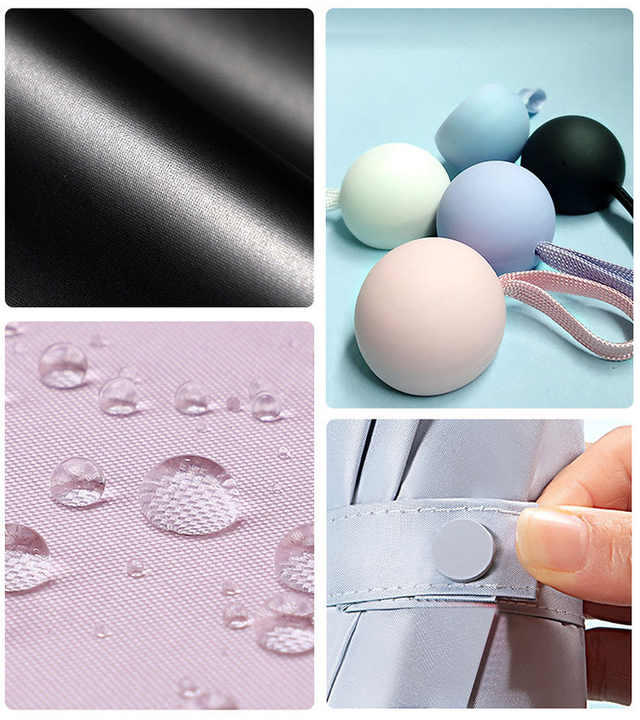 Ultra Light Portable OEM Custom Logo Sun and Rain Dual-use UV Anti-suntan Mini 5 Folding Umbrella Pocket Capsule Parasol