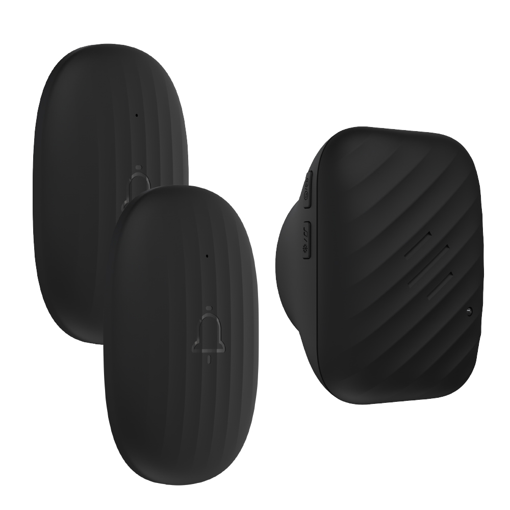 Noir 2 boutons + 1 récepteur