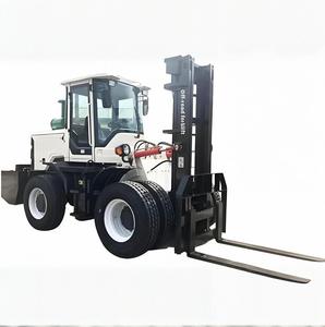 Carrello elevatore off Road con certificato ISO camion di sollevamento idraulico per il carico di scarico 5T controbilanciamento carrello elevatore - Product Image 3