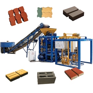 Macchina per la produzione di blocchi in calcestruzzo Qt4-23A semi-automatica macchine per mattoni multifunzione con metodo di vibrazione di materie prime cementizie - Product Image 3