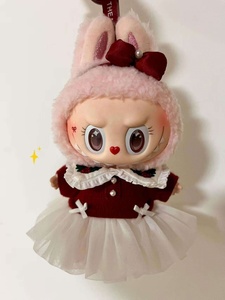 卸売<span class=keywords><strong>POP</strong></span> MART Mokoko Labubuツインクリーおとぎ話シリーズMokokoクリスマスのみビニールぬいぐるみ人形ペンダントデコレーションギフト