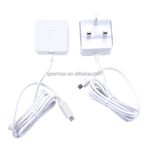 Raspberry Pi 3B 3B + fuente de alimentación interfaz Micro USB oficial 5,1 V 2.5A 12,7 W 1,5 m 18AWG Cable cargador Adaptador 1 2 Zero Original - Product Image 1