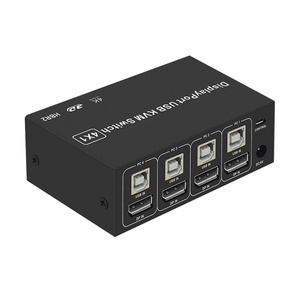 准备发货4K Uhd 4合1四合一出4端口显示端口DP USM KVM交换机双显示器 - Product Image 1
