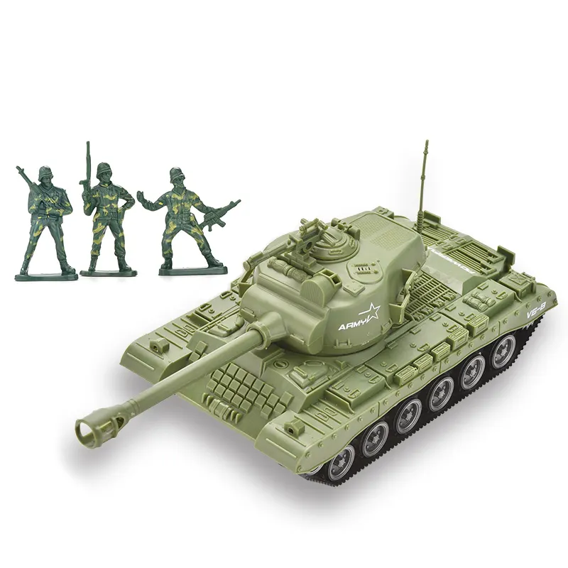 Mini plastic soldiers army men cheap military tanks model kit toy