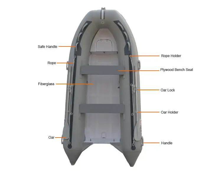 3.6m alluminio rib Boat rib 360 barca da pesca leggera in vendita gommone lusso PVC/Orca Hypalon ad alta velocità