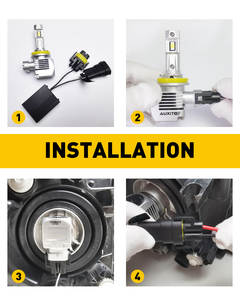 AUXITO LED Canbus kod çözücü iptal hata mesajı fix ampul açık ve kapalı sorun adaptörü boyutu H8 paketi 2 - Product Image 2