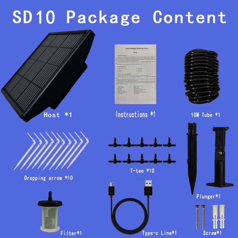 Water 10 pots at same time b-sd10-black panel