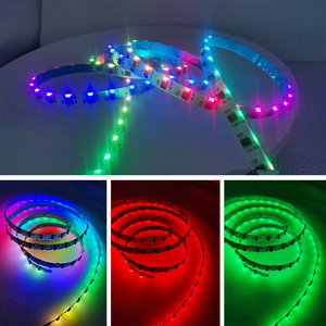 5V Ws2811 Led şerit yan görünüm işık 4020 4018 RGB IC akıllı adresli sihirli dijital Rgb yan yayan Led şerit işık - Product Image 6