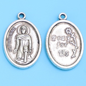 1 inç katolik St Peregrine madalyon hıristiyan dini alaşım dua madalya bizim için dua - Product Image 3